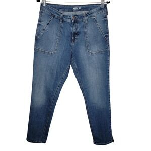 Old Navy Rockstar Super Skinny Ankle Jeans Women's Size 12 Blue Denim Stretch